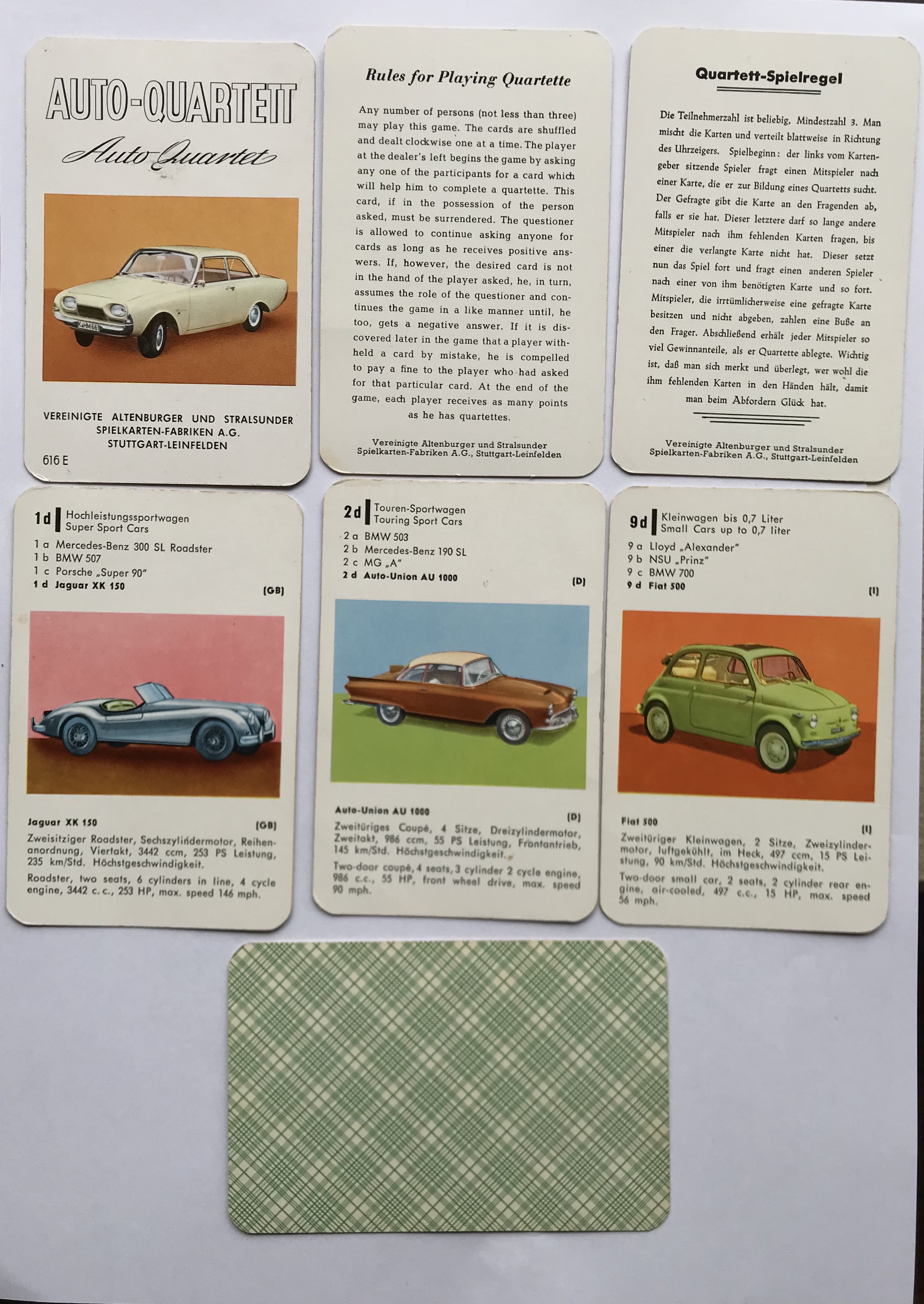 32+4 Spielkarten Quartett Mazda MX-5 Miata Konzepte & Exoten deutsch 